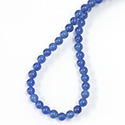 Gemstone Bead - Smooth Round 05MM DYED QUARTZ  Col. 39 BLUE