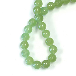 Gemstone Bead - Smooth Round 08MM DYED QUARTZ  Col. 07 AVENTURINE