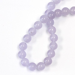 Gemstone Bead - Smooth Round 08MM DYED QUARTZ  Col. 14 LAVENDER