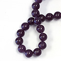 Gemstone Bead - Smooth Round 10MM DYED QUARTZ  Col. 35 AMETHYST