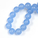 Gemstone Bead - Smooth Round 12MM DYED QUARTZ  Col. 12 CALCEDON