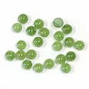 Gemstone Flat Back Cabochon - Round 04.5MM QUARTZ DYED #23 TAIWAN JADE