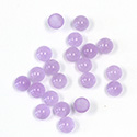 Gemstone Flat Back Cabochon - Round 04.5MM QUARTZ DYED #33 LILAC