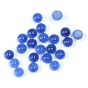 Gemstone Flat Back Cabochon - Round 04.5MM QUARTZ DYED #40 NAVY