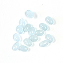 Gemstone Flat Back Cabochon - Oval 06x4MM QUARTZ DYED #37 LT AQUA