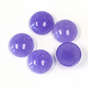 Gemstone Flat Back Cabochon - Round 13MM QUARTZ DYED #16 PURPLE