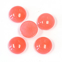 Gemstone Flat Back Cabochon - Round 13MM QUARTZ DYED #98 SALMON