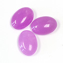 Gemstone Flat Back Cabochon - Oval 18x13MM QUARTZ DYED #A45 LT PURPLE