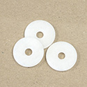 Gemstone Disc - Round Disc 21.7MM Dyed QUARTZ WHITE