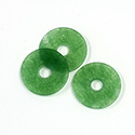 Gemstone Disc - Round Disc 21.7MM Dyed QUARTZ COL. 23 TAIWAN JADE