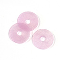 Gemstone Disc - Round Disc 21.7MM Dyed QUARTZ COL. 26 ROSE