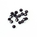 Man-made Flat Back Cabochon - Rauten Rose Round 04MM BLUE GOLDSTONE