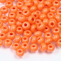 Preciosa Czech Glass Seed Bead - Round 06/0 Terra Intensive ORANGE 16A91