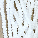 Preciosa Czech Glass Seed Bead - Round 06/0 LUSTERED SNOW 46102