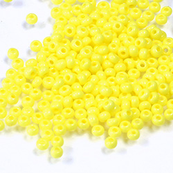 Preciosa Czech Glass Seed Bead - Round 10/0 Terra Intensive YELLOW 16A86

