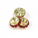 Czech Rhinestone Rondelle Shrag Rivoli Back Setting - Round 12MM outside w 08mm (ss38) Recess LT SIAM-RAW