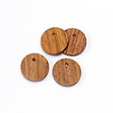 Wood Pendant Smooth Top Drilled 1-Hole Disc 18mm BAYONG
