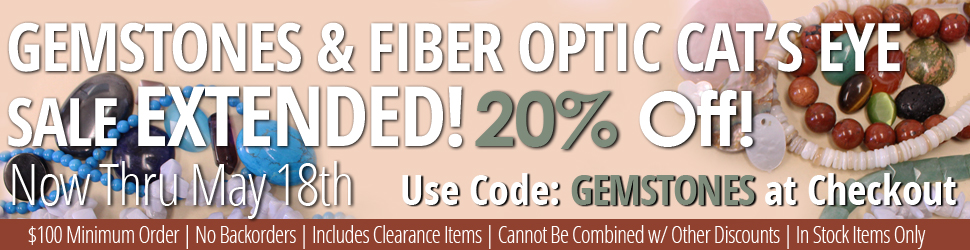 Genuines and Fibert Optic Cat's Eye Sale April 2025