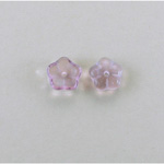 Czech Glass Flower with Center Hole - Round 08MM LIGHT AMETHYST