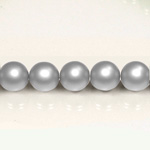 Czech Glass Pearl Bead - Round 03MM MATTE LT GREY 75483
