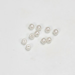 Plastic Pearl Bead - Round 04MM WHITE