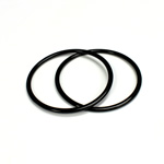 Acrylic Bangle - Thin Domed 3MM JET