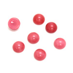 Glass Medium Dome Cabochon - Round 07MM MOONSTONE PINK