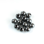 Gemstone Bead - Smooth Round 2.5MM Diameter Hole 07MM HEMATITE