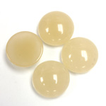 Gemstone Flat Back Cabochon - Round 15MM QUARTZ DYED #05 BEIGE