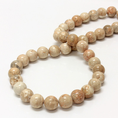 Gemstone Bead - Smooth Round 10MM RIVERSTONE