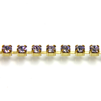 Preciosa Crystal Rhinestone Cup Chain - PP14 (SS6.5) VIOLET-RAW