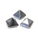 Gemstone Cabochon - Square Pyramid Top 10x10MM HEMATITE