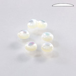 Shell Flat Back Cabochon - Round 06MM WHITE MOP