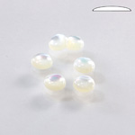 Shell Flat Back Cabochon - Round 06MM WHITE MOP