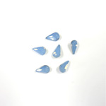 Cut Crystal Point Back Fancy Stone Foiled - Pear 06x3.6MM OPAL BLUE