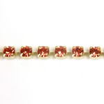 Preciosa MAXIMA Crystal Rhinestone Cup Chain - PP18 (SS8.5) PADPARADSCHA-RAW