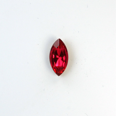 Glass Point Back Foiled Tin Table Cut (TTC) Stone - Navette 10x5MM ROSE