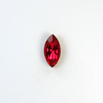 Glass Point Back Foiled Tin Table Cut (TTC) Stone - Navette 10x5MM ROSE