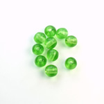 Czech Pressed Glass Large Hole Bead - Round 06MM PERIDOT