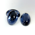 Plastic Flat Back Foiled Cabochon - Oval 18x13MM MONTANA