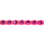 Plastic Rhinestone Banding 1 Row PP26 (SS13) FUCHSIA-FLUORECENT PINK