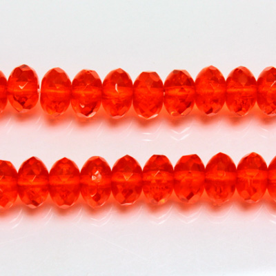 Czech Glass Fire Polish Bead - Rondelle Donut 07x4MM HYACINTH