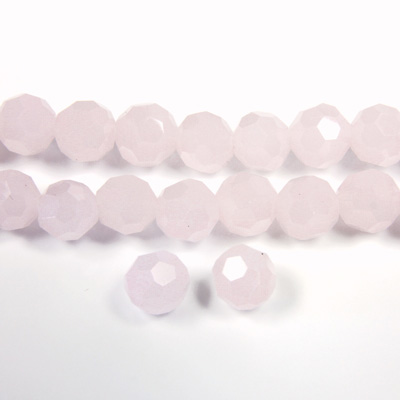 Chinese Cut Crystal Bead 32 Facet - Round 06MM OPAL PINK