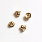 Brass Machine Made Bead Cap Fancy 02.75MM RAW BRASS