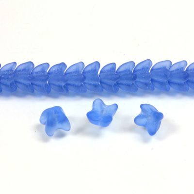 Czech Pressed Glass Bead - Cap 06MM MATTE SAPPHIRE