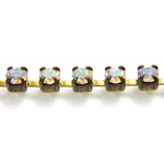 Preciosa Crystal Rhinestone Cup Chain - PP24 (SS12) CRYSTAL AB-RAW