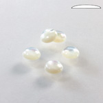 Shell Flat Back Cabochon - Round 07MM WHITE MOP