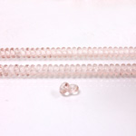 Czech Pressed Glass Bead - Smooth Rondelle 4MM ROSALINE