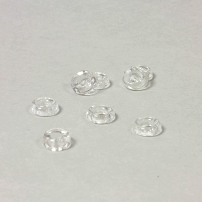 Czech Pressed Glass Ring - 06MM CRYSTAL