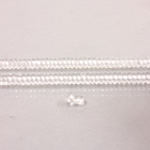 Czech Pressed Glass Bead - Smooth Rondelle 4MM CRYSTAL
